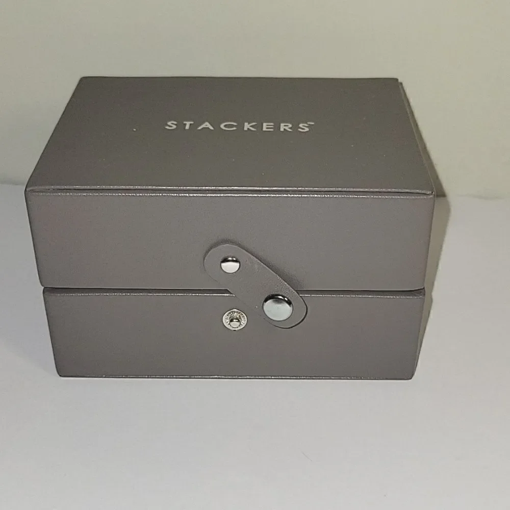 Stackers Travel sized Jewelry Box Taupe 5
